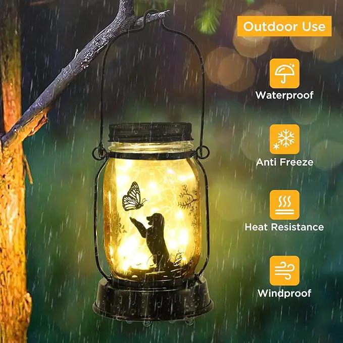 Kyoryuger Dog Solar Lanterns Retriever Dog Solar Lights Golden Retriever Gifts for Women Men Dog Lovers Gifts Decorative Hanging Dog Lanterns with Stake for Yard Lawn Garden Decor Outdoor Dog Light by GreenHaven Gardens