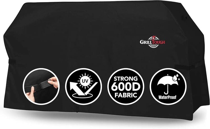 Heavy Duty Griddle Cover for Outdoor Griddle, Fits 28 Inch Griddle – Waterproof, Weather Resistant, UV & Fade Resistant with Adjustable Straps – Flat Grill Cover, Black by GreenHaven Gardens