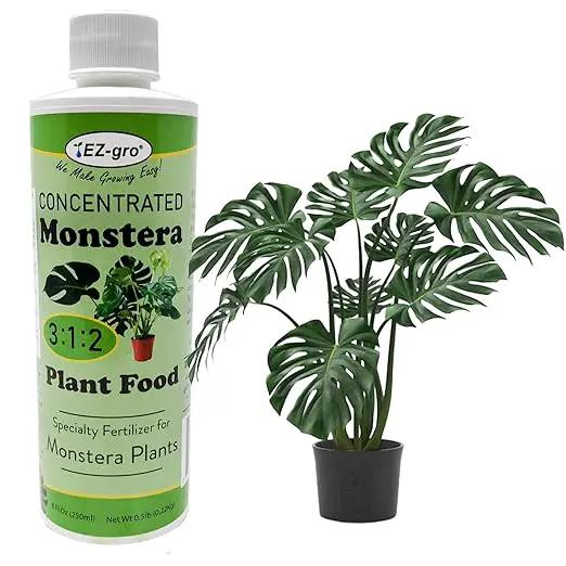 EZ-GRO Professional Liquid Monstera Plant Food - 8 oz | 3:1:2 Ratio of Concentrated Indoor Plant Food | Monstera Fertilizer for Strong Growth | Liquid Fertilizer for Indoor Plants by GreenHaven Gardens