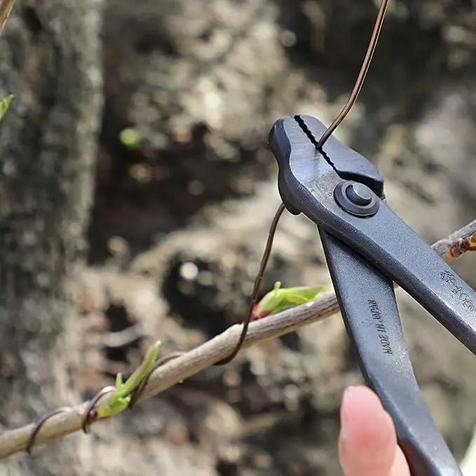 Wazakura Hanafubuki Hand Forged Bonsai Pliers MADE IN JAPAN 8.25inch(210mm), Bonsai Training Wire Plier, Japanese Garden Tool- Black by GreenHaven Gardens