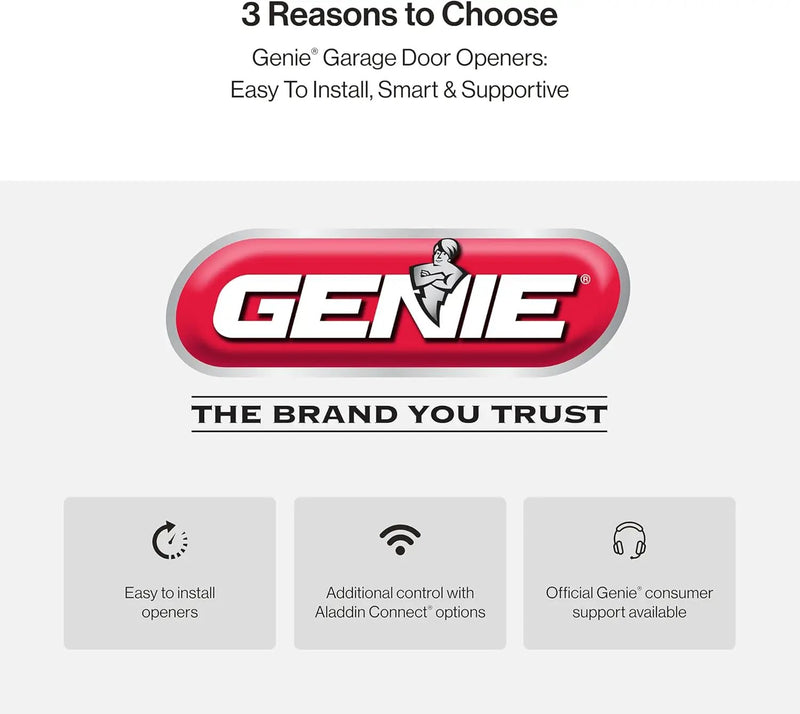 Genie QuietLift Connect – WiFi Smart Garage Door Opener with Added Wireless Keypad, ¾ HPC Smart Belt Drive – Compatible with Alexa and Google Assistant, Model 3053-TKV by GreenHaven Gardens