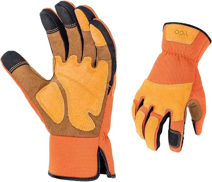 Vgo... 1-Pair Gardening Gloves Men, Safety Work Gloves, Puncture-proof, Thornproof, Touchscreen (SL7475) by GreenHaven Gardens