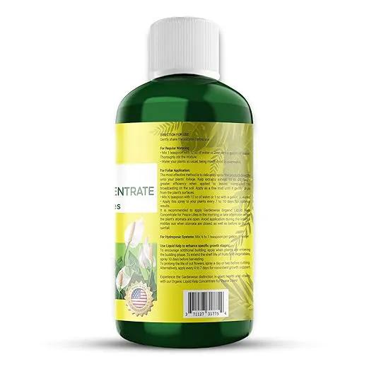 Organic Premium Kelp Seaweed Fertilizer for Peace Llily - Liquid Plant Food - Nutrient-Rich Soil Enhancer - Natural Plant Food for Spathiphyllum (8 OZ) by GreenHaven Gardens