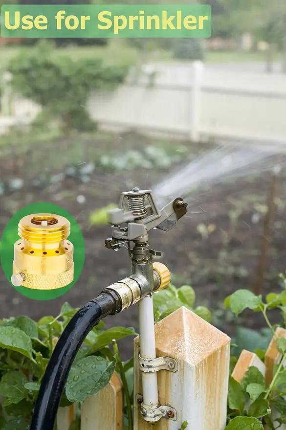 WHK Hose Bib Backflow Preventer Vacuum Breaker,Garden Hose Check Valve to Connect 3/4 Inch Outdoor Faucet Spigot,Sprinkler,RV,Anti-Siphon,6 Packs by GreenHaven Gardens