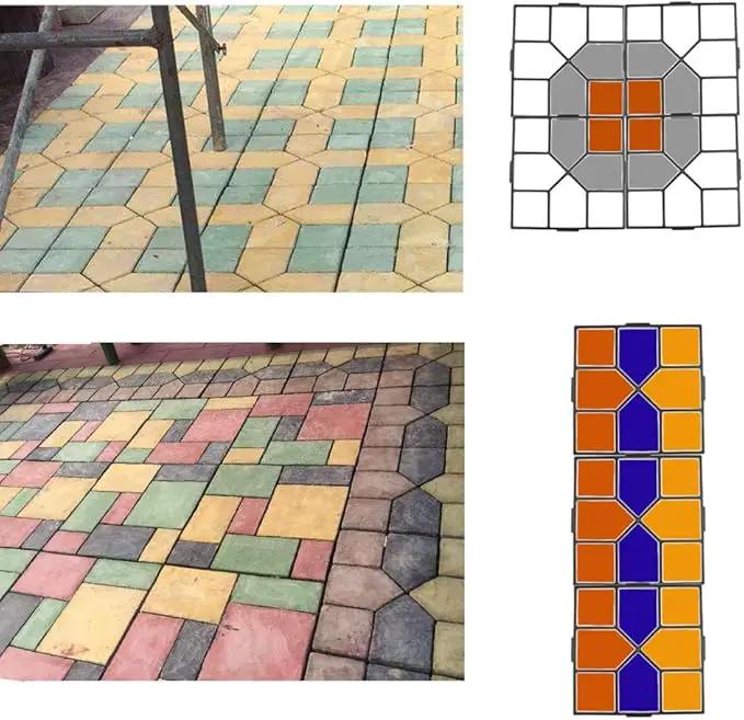 Walk Maker Reusable Concrete Molds Paving Lawn Patio Yard DIY Walkway Pavement (Cross Square)… by GreenHaven Gardens