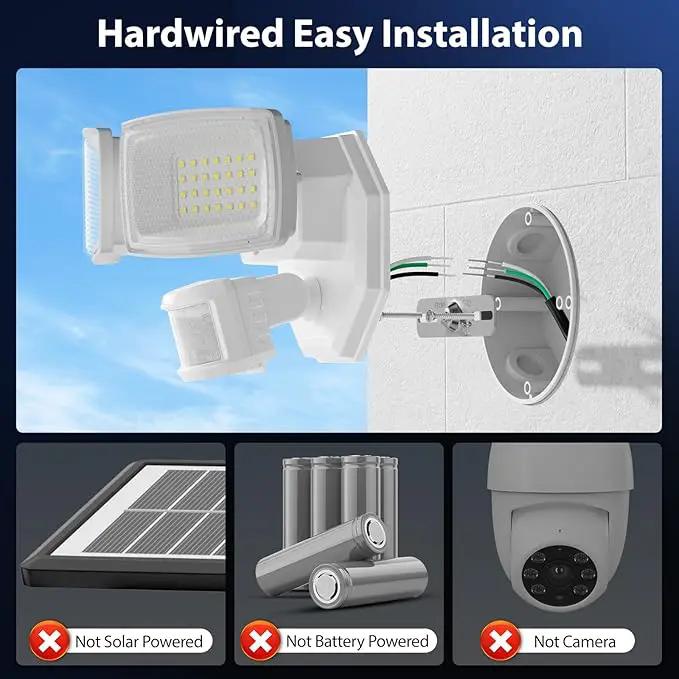 Onforu 32W 2 Head Motion Sensor Outdoor Lights, 3200LM 6500K LED Security Light, Dusk to Dawn, Motion Detector Light for Outside, IP65 Waterproof Flood Lights for Garage, Yard(White) by GreenHaven Gardens
