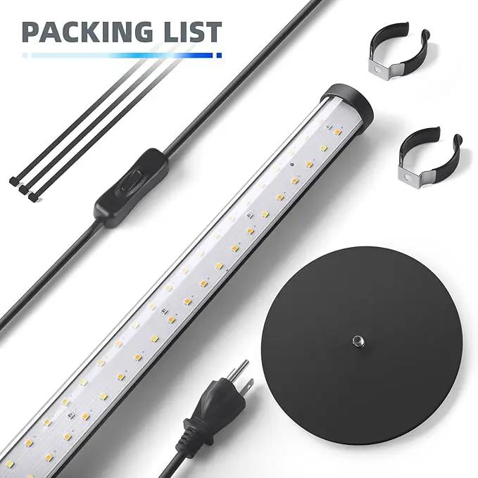 Barrina T10 Vertical Grow Light, 20W 2FT Desk LED Plant Light, Hanging and Standing, Table Top Full Spectrum Grow Lights for Indoor Plants with Stand and On/Off Switch, Ideal for Plants Growth by GreenHaven Gardens