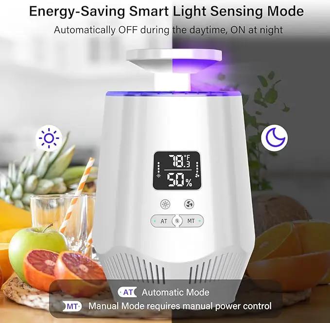 Fruit Fly Traps for Indoors, Fooxem Gnat Traps for House Indoor Fly Trap Indoor, Effective Fruit Fly Traps Bug Zapper Indoor Mosquito Trap for House Plant Pest Control with 10 Sticky Boards by GreenHaven Gardens
