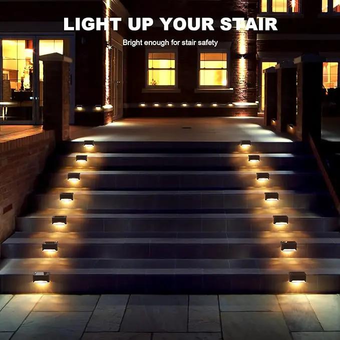 pearlstar Solar Deck Lights Outdoor,24 Pack Solar Deck Lights Outdoor Waterproof Led,for Stairs,Step,Fence,Yard,Patio,Driveway,Pathway,Yard,Backyard and Garden(Brown) by GreenHaven Gardens