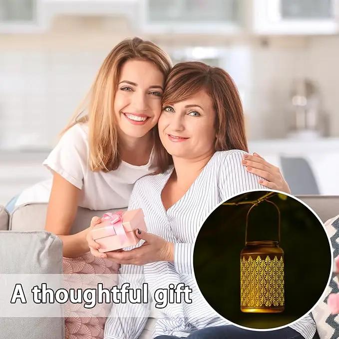 Solar Lanterns Outdoor Waterproof - Birthday Gifts for Women, Men, Mom, Mothers Day Gifts, Solar Lights Outdoor Hanging Garden Decor for Outside, Patio, Outdoor, Yard, Lawn, Balcony Grass by GreenHaven Gardens