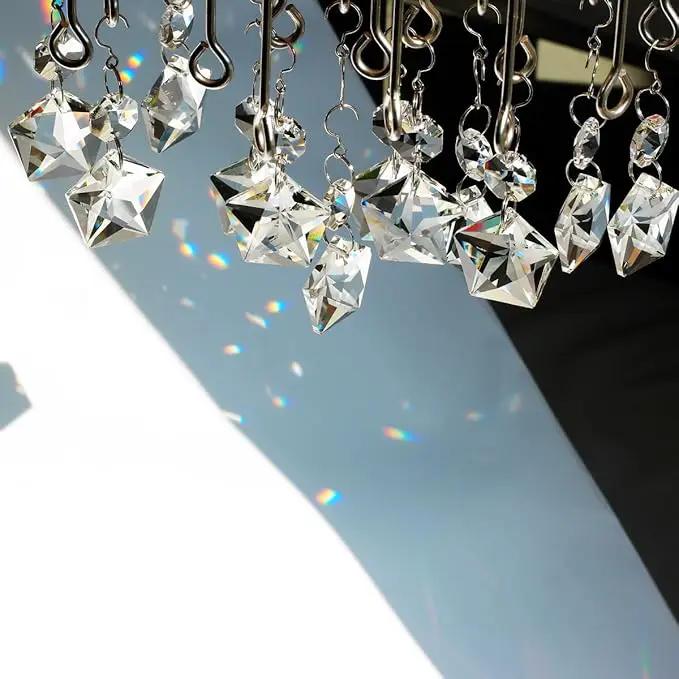 12pcs Crystal Suncatchers, Hanging Crystals Chandelier Prisms for Windows, Rainbow Maker Home Decoration by GreenHaven Gardens