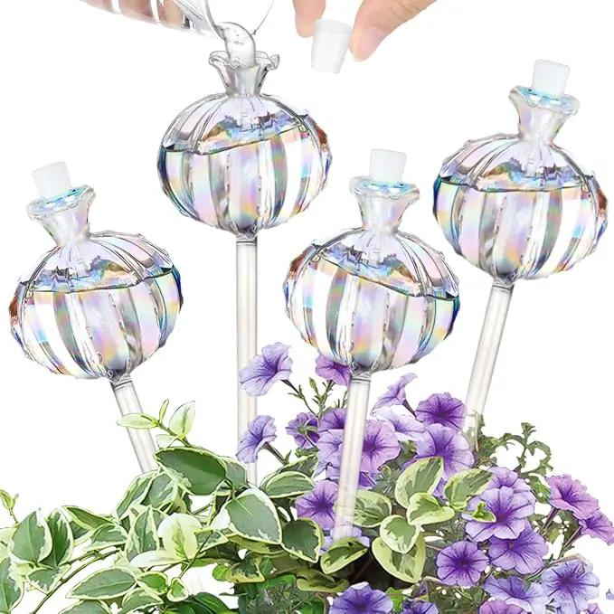 4 PCS Plant Self Watering Globes 8.9 Inch Self Watering Planter Insert Glass Water Globes for Indoor Plants & Outdoor Plants by GreenHaven Gardens
