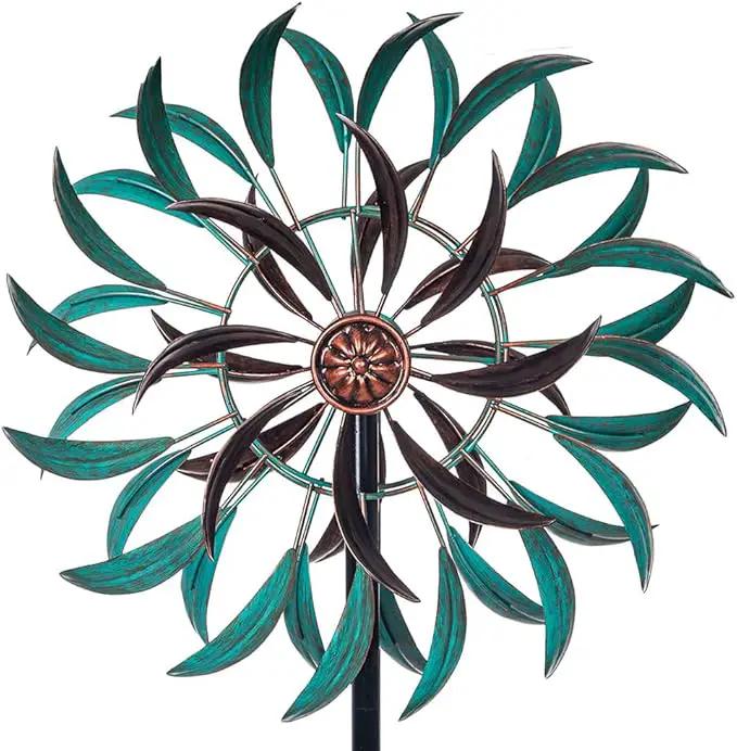 VEWOGARDEN 360° Outdoor Wind Spinner, Wind Sculpture Spinner with Metal Stake, Yard Art Decor for Patio, Lawn & Garden 63 * 13 by GreenHaven Gardens