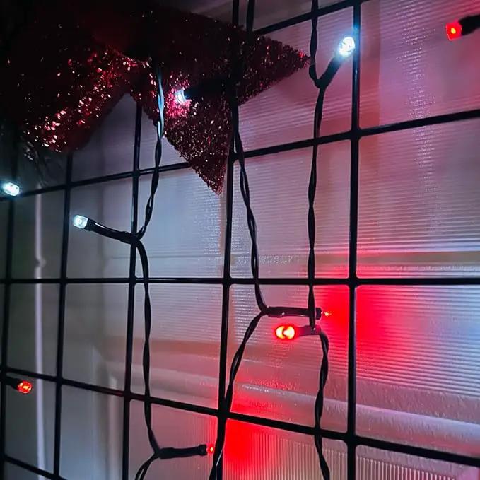 2 Pack Red and White Christmas Lights Indoor Outdoor, Super Bright 66FT 200 LED String Lights Waterproof, Twinkle Xmas Lights with Timer for Christmas Tree Decorations Bedroom Party Garden Patio Decor by GreenHaven Gardens