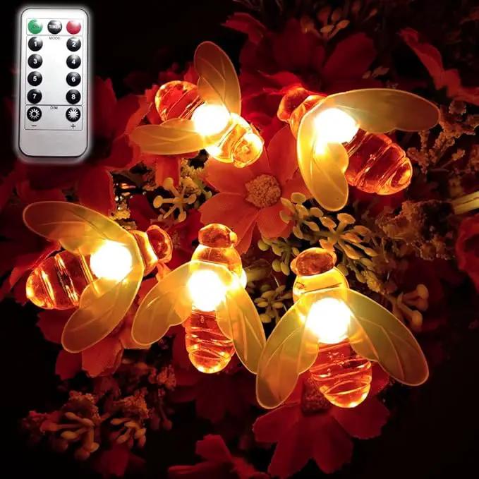 Remote String Lights, 7.5Ft 20 Led Fairy String Lights Battery Operated String Lights for Garden, Patio, Lawn Decoration with Remote Control(Warm White) by GreenHaven Gardens