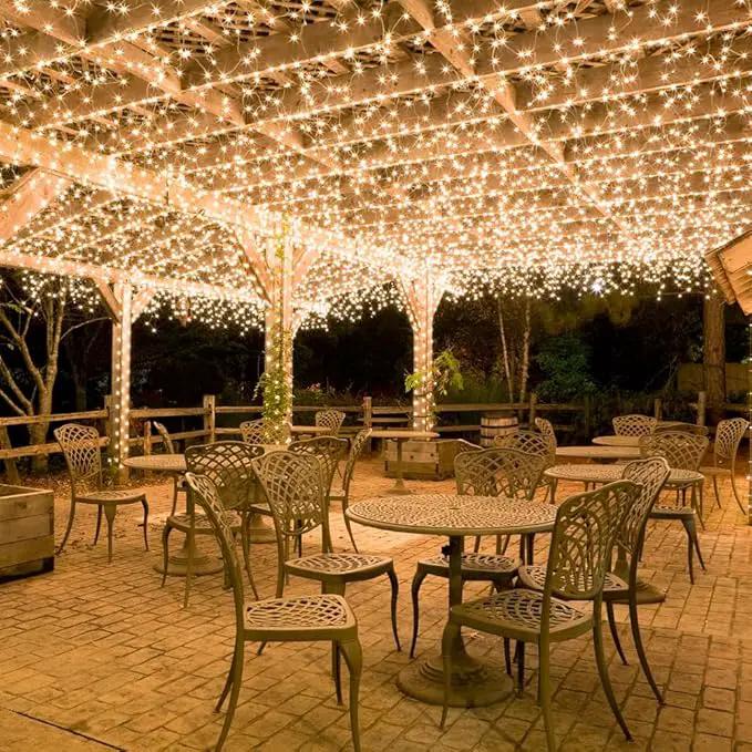 Solar String Lights Outdoor,200FT 600 LEDs Solar Fairy Lights,Waterproof Solar Light for Outside 8 Modes Button Controlled for Patio Gardens Backyard Tree Wedding Christmas,Warm White by GreenHaven Gardens