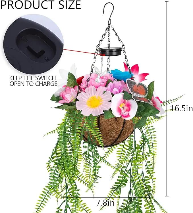 Solar Garden Lights, Outdoor Solar Lights for Yard-Solar Lights Outdoor Waterproof(Include 18 Flower Lamps & 1 Hummingbird & 1 Butterfly) (Style 1) by GreenHaven Gardens
