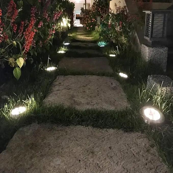 ZGWJ Solar Ground Lights,16 Pack Waterproof Solar Garden Lights, Upgraded Outdoor Garden Waterproof Bright in-Ground Lights, Landscape Lights for Pathway,Yard,Deck,Lawn,Patio,Walkway White by GreenHaven Gardens