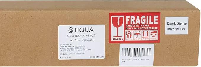 HQUA-OWS-6Q Quartz Sleeve for OWS 6GPM Water Purifier, 2Pack, 6 O-Rings Included. by GreenHaven Gardens