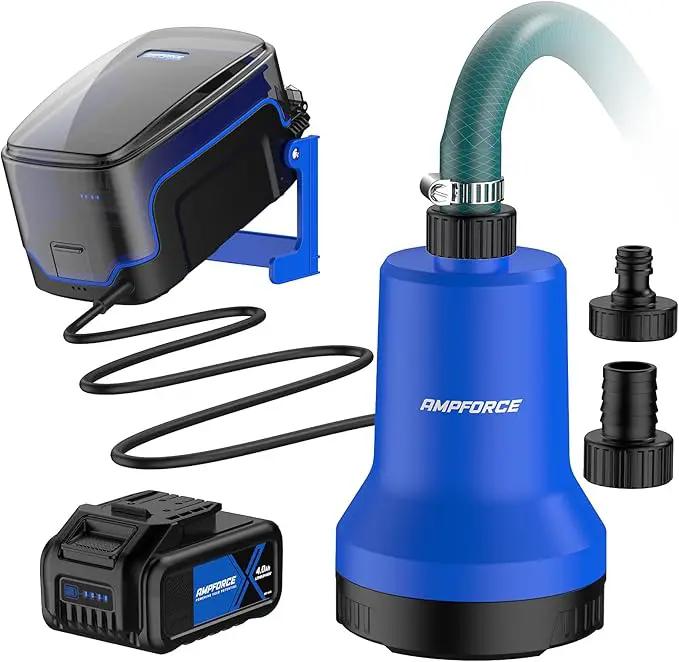 20V Cordless Submersible Water Transfer Pump, 1003 GPH Portable Sump Pump, 4.0Ah Battery Powered Water Pump Runtime 1H Ideal for Pool, Spa, Hot Tub, Garden, Flood Relief, and Outdoor Projects by GreenHaven Gardens