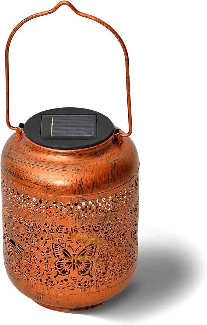 Outdoor Solar Lantern Decorative Waterproof Solar Lights for Yard, Patio, and Garden (Butterfly ) by GreenHaven Gardens