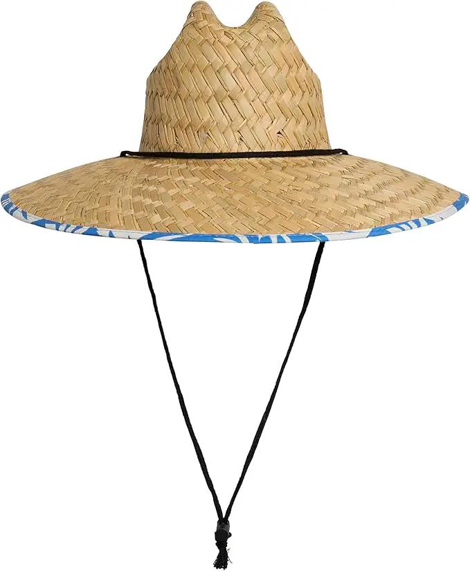 Quiksilver Men's Wide Brim Outdoor Lifeguard Straw Sun Hat by GreenHaven Gardens