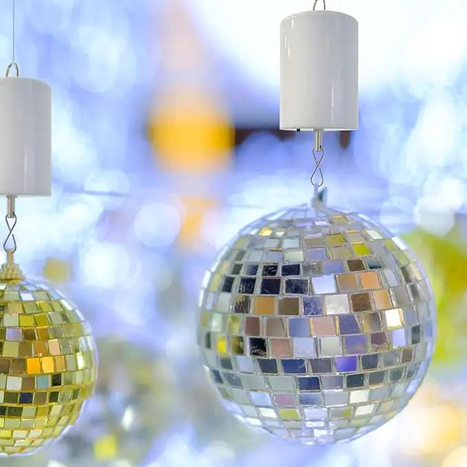 Wind Spinner Motor with Remote Controller,Mobile Battery Operated Motor Hanging Display Motor for Hanging Christmas Ornament Rotating Mirror Ball Baby Crib Wind Chimes Spiral -10 RPM by GreenHaven Gardens