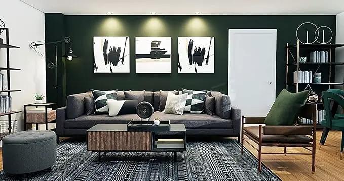 Dimoon 394''x17.7'' Dark Green Peel and Stick Wallpaper Contact Paper Modern Self Adhesive Wall Paper Removable Renter Friendly Textured Solid Color Cabinet Vinyl Roll (394''x17.7'',Emerald Dark) by GreenHaven Gardens