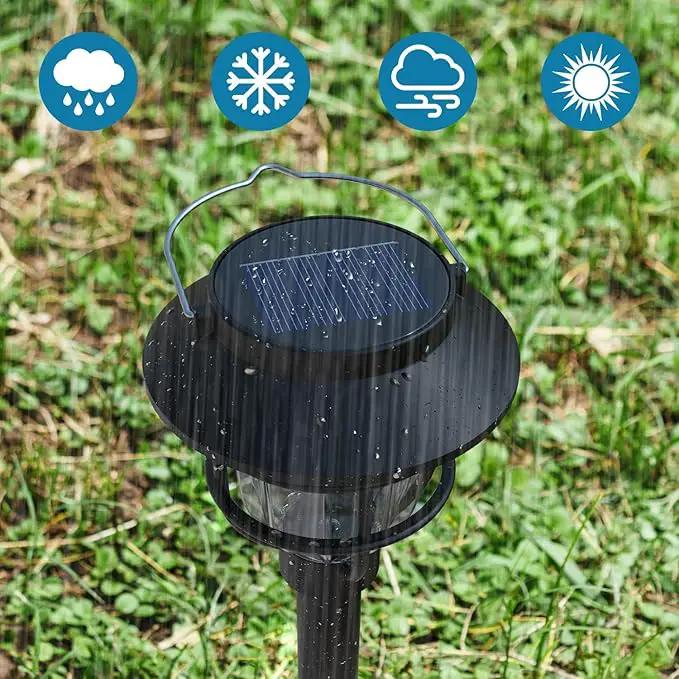 2 Pack Solar Pathway Lights Outdoor - Bright Solar Powered Garden Lights with Warm White LED, Auto On/Off Waterproof Path Lights Decorative, Landscape Lighting for Yard Patio Walkway Driveway by GreenHaven Gardens