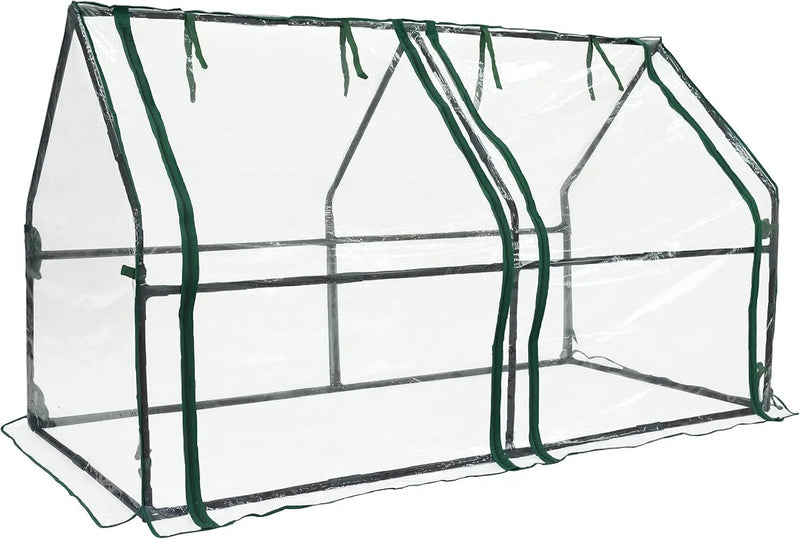 Gardzen Mini Greenhouse Heavy Duty Portable Green House, Clear Tent Small Greenhouse for Indoor Outdoor Plants 71.7”(L) x36.2”(W) x42.5”(H) by GreenHaven Gardens