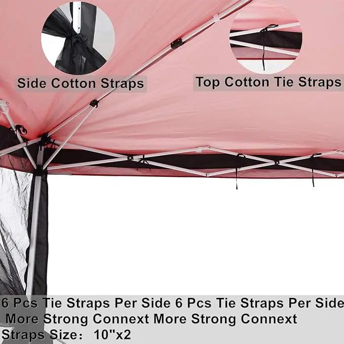 10x10 Mosquito Net with Zipper for Patio Camping Gazebo and Canopy Tent, Outdoor Gazebo Replacement Mosquito Netting Tent Screen Wall, Ultra Fine Mesh(Only Net No Frame) by GreenHaven Gardens