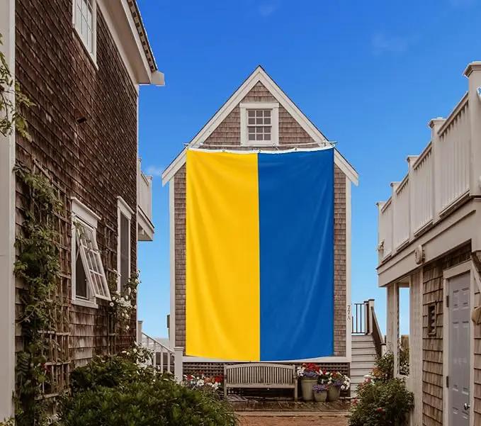Ukraine Extra Large Flag 12x18FT Giant Ukrainian National Polyester Flag With 5 Grommets For Patriotic Ukrainian Themed Festival Events Party Decoration(Ukraine, 12x18FT) by GreenHaven Gardens