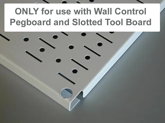 Wall Control Metal Pegboard Organizer - 4' Standard Tool Storage Kit, Black - Includes Pegboard Paper Towel Holder & Dowel Rod Shelf Assembly by GreenHaven Gardens