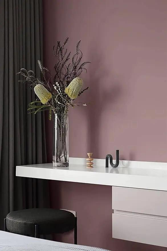 Dimoon 110''x17.7'' Pink Peel and Stick Wallpaper Contact Paper Modern Self Adhesive Wall Paper Removable Renter Friendly Textured Solid Color Shelf Cabinet Vinyl Roll (110''x17.7'',Grey Pink) by GreenHaven Gardens