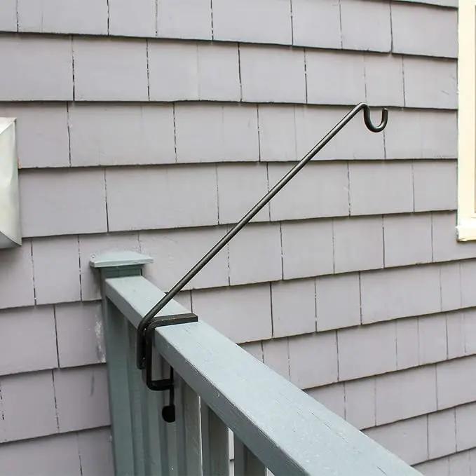 Achla Designs Deck Rail Shepherd's Pole, Angled (BGP-08), 7In by GreenHaven Gardens