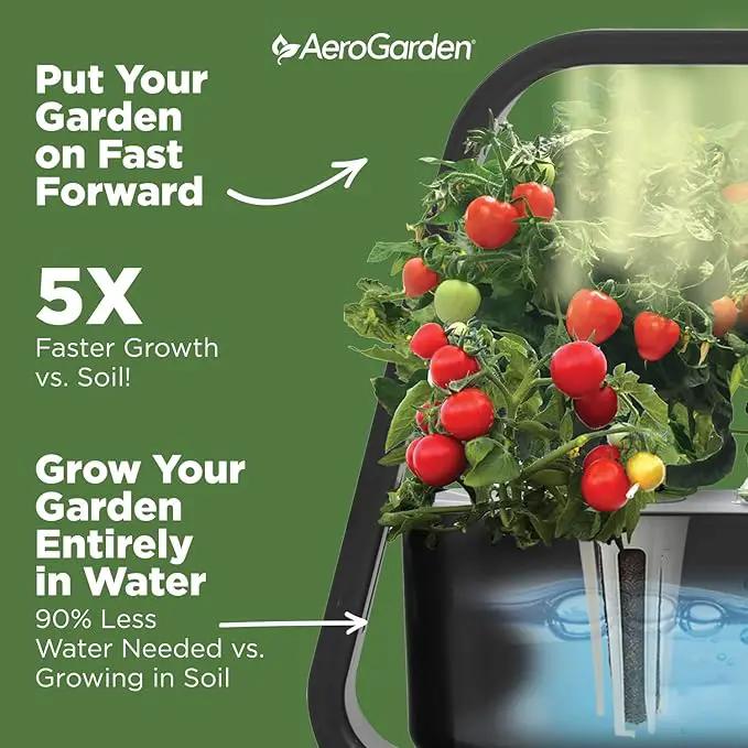 AeroGarden Sprout - Indoor Garden with LED Grow Light, Black by GreenHaven Gardens