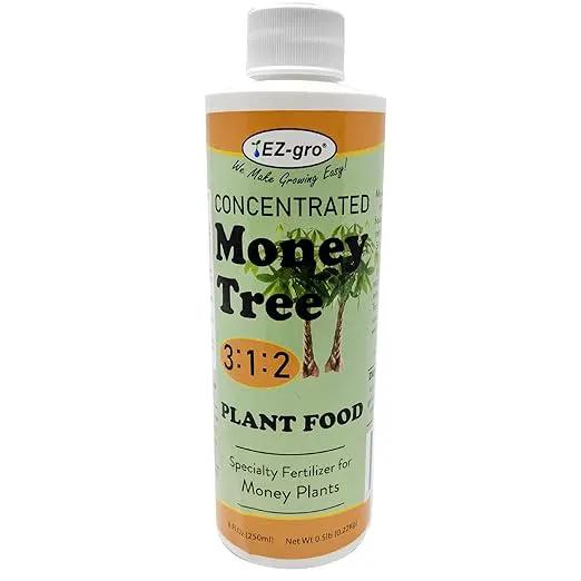 EZ-GRO Professional Liquid Money Tree Fertilizer - 8 oz | Liquid Fertilizer for Money Tree & Houseplants | 3:1:2 Ratio of Concentrated Nutrients for Indoor Plant Food by GreenHaven Gardens
