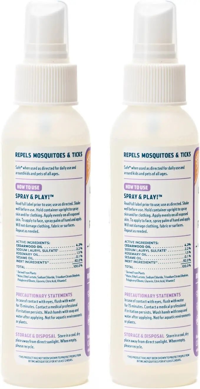Wondercide - Mosquito, Tick, and Insect Repellent with Natural Essential Oils - DEET-Free Bug Spray and Killer - Safe for Family - Rosemary 2-Pack of 4 oz Bottle by GreenHaven Gardens