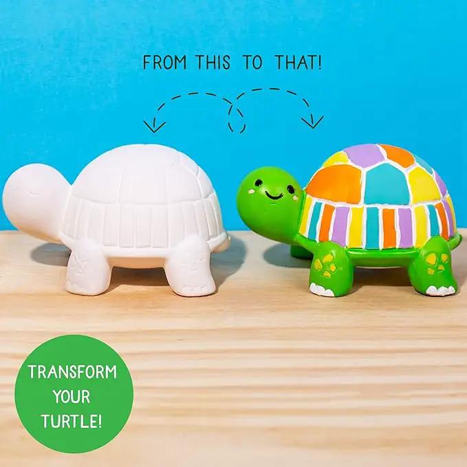 Creative Roots Paint Your Own Turtle, DIY Turtle, Kids Painting Set, Creativity, Ceramics to Paint, Paint Your Own Ceramic, Painting Kits for Kids Ages 5+ by GreenHaven Gardens
