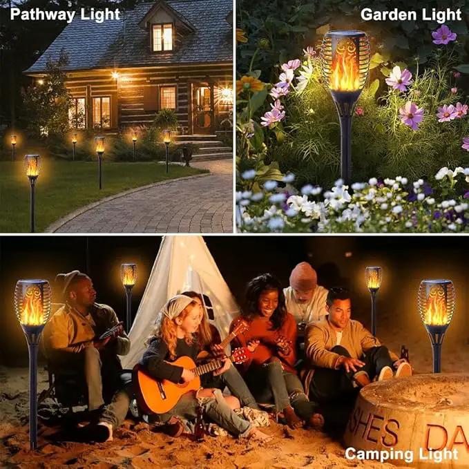 8Pack Solar Torch Light with Flickering Flame, Upgraded 3in1 Solar Lights Outdoor Hanging Lantern, Waterproof Landscape Decoration Lighting for Garden Yard Pathway Driveway, Auto On/Off by GreenHaven Gardens