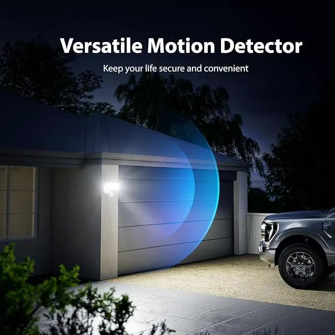 Onforu 65W LED Flood Light Motion Sensor Outdoor, 6500lm Security Light with Three Head, IP65 Waterproof Exterior Floodlight, 6500k Wall Light for Entryways Stairs Yard Garage by GreenHaven Gardens