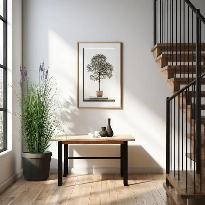 Artificial Plant 5ft Tall Artificial Lavender Plant,Faux Plants Indoor Home Decorative Artificial Plants & Flowers in Pot Fake Plant, House Plant Indoor by GreenHaven Gardens