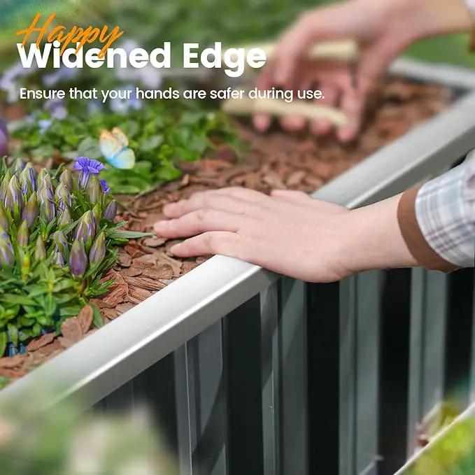 KING BIRD Galvanized Raised Garden Bed with 2 Installation Methods for DIY, 101" x 36" x 18" Heightened Planter Kit Box Outdoor for Deep-Rooted Vegetables, Flowers, Green by GreenHaven Gardens