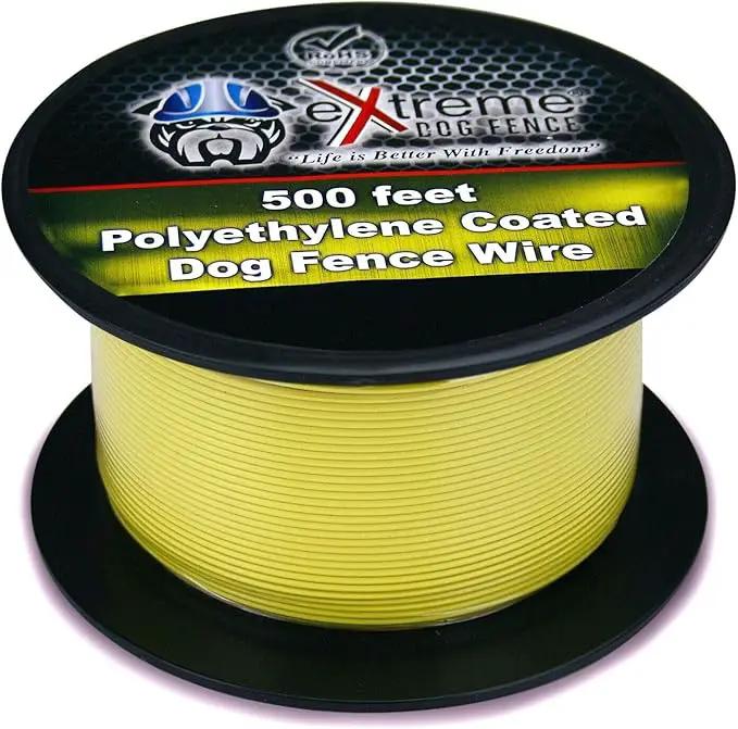 500ft 20 Gauge Universal Underground Dog Fence Wire for up to 1/3 Acre Coverage by GreenHaven Gardens