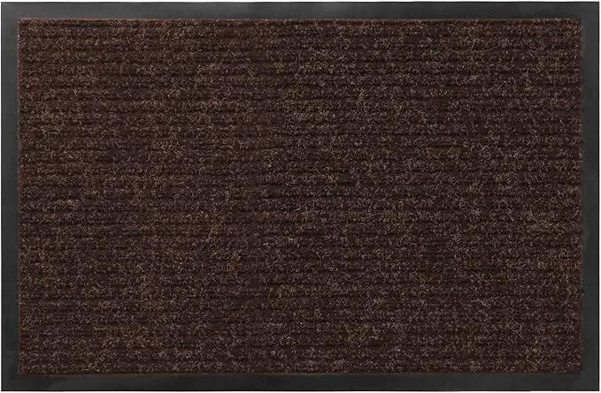 Profile Rubber Door Mat, 35x23inch, Heavy Duty, Entrance Doormat, Indoor and Outdoor, Waterproof, Easy Clean Shoe Scraper, Home Rug Welcome Mats for Entryway, Patio, Porch, Brown by GreenHaven Gardens