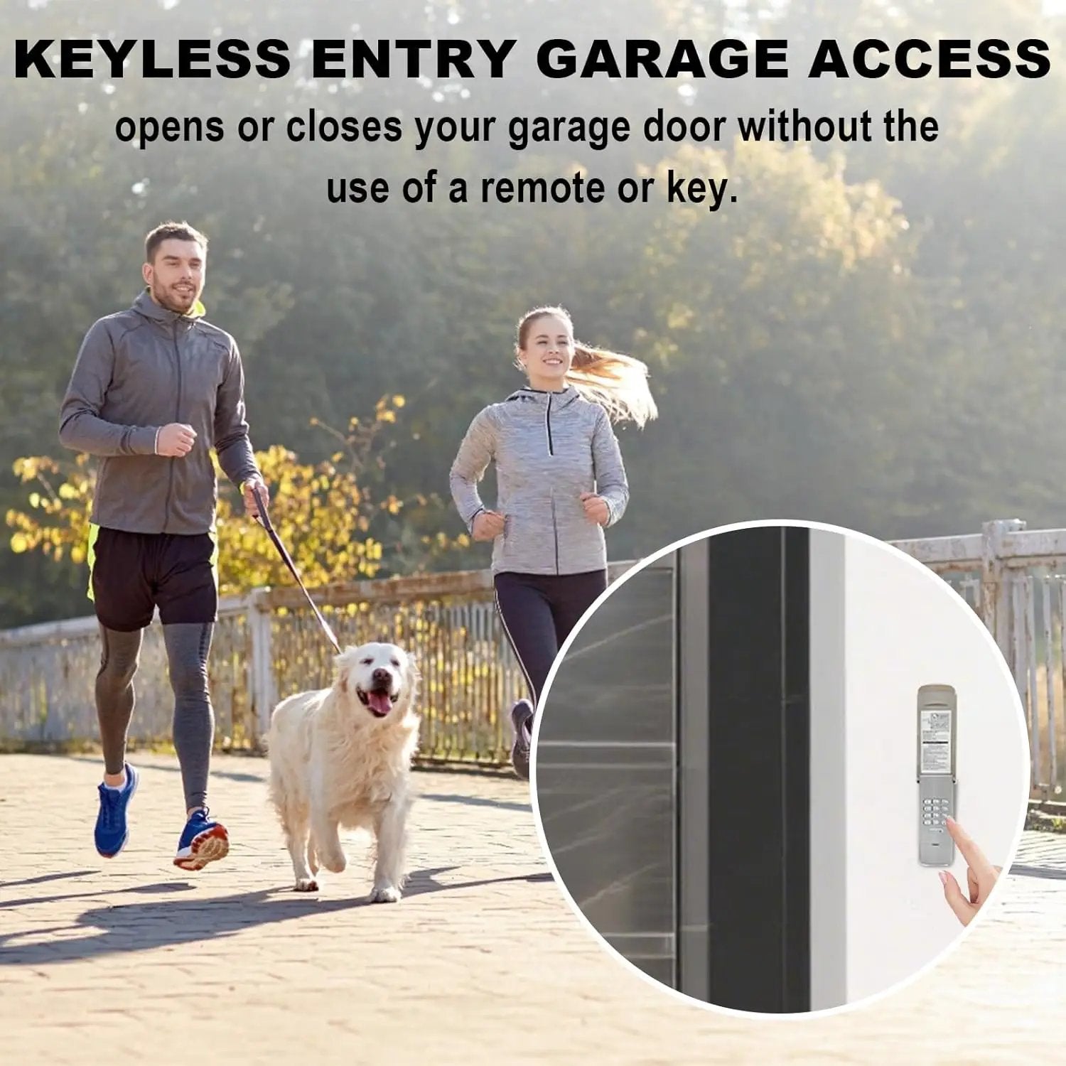 Garage Door Opener Keypad for Liftmaster Chamberlain Craftsman Garage Door Opener, Replace Wireless Keypad 877MAX Keyless Entry with 315/390 MHZ Learn Button Produced Since 1993 by GreenHaven Gardens