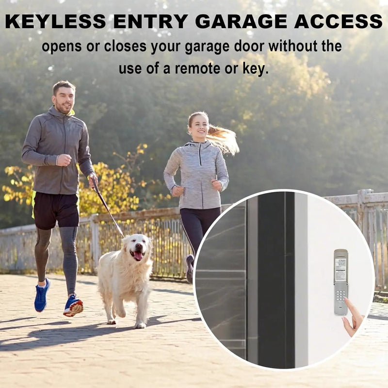 Garage Door Opener Keypad for Liftmaster Chamberlain Craftsman Garage Door Opener, Replace Wireless Keypad 877MAX Keyless Entry with 315/390 MHZ Learn Button Produced Since 1993 by GreenHaven Gardens