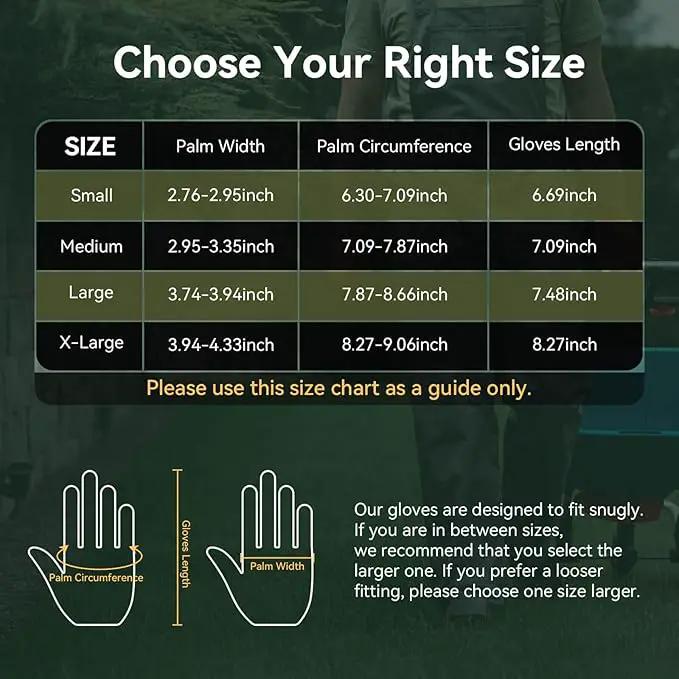 OZERO Women Leather Work Gloves: Touch Screen | Deerskin Garden Gloves with Grip | Ideal for Yard Work, Daily Tasks, Driving by GreenHaven Gardens