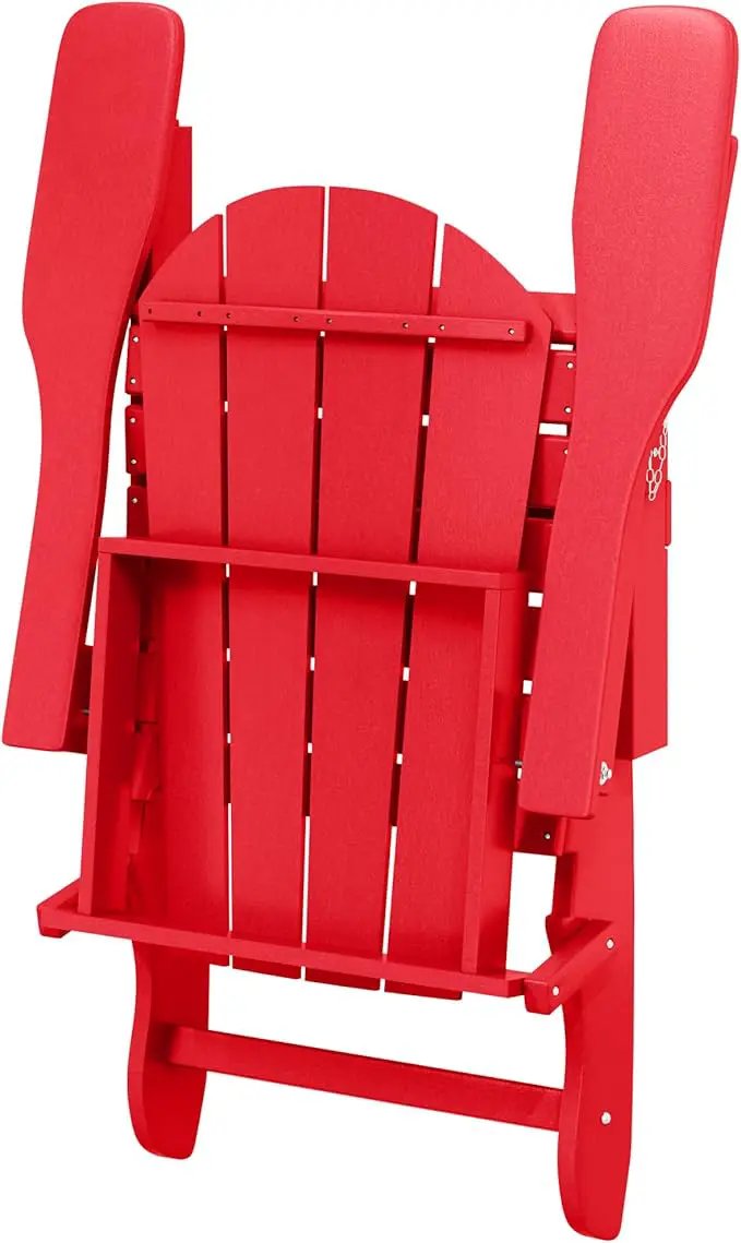 Westin Outdoors Laguna WO Home Furniture Adirondack Chair 2 PCS Set Outdoor Folding Patio Chair for Bon Fire Pit Garden Lawn Backyard Lounging Relaxing (Red) by GreenHaven Gardens