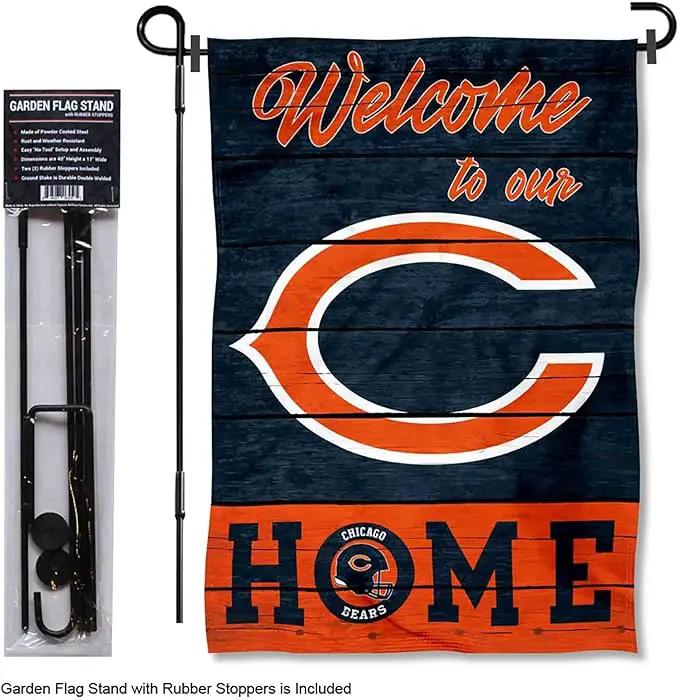 WinCraft Bears Welcome to Our Home Garden Flag and Flagpole Mount by GreenHaven Gardens